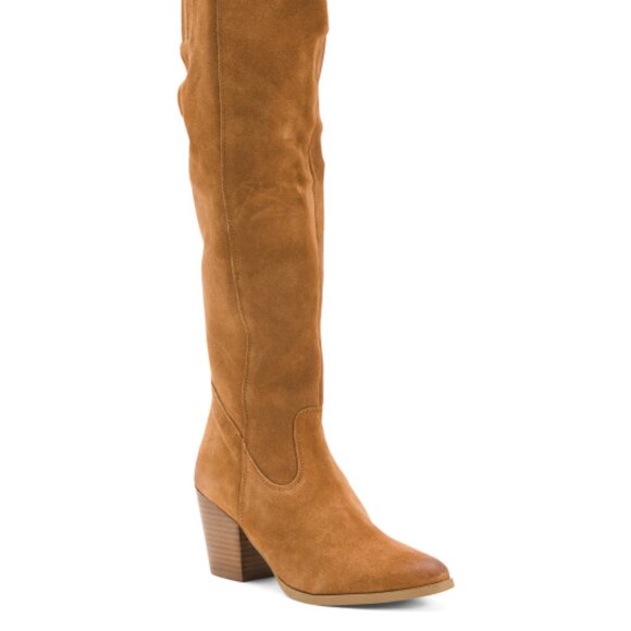 NEW DIBA TRUE Suede Cinna Full High Shaft Boots sable for women 364mn - Picture 2 of 11